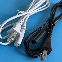 Kabel Pengganti Daya AC untuk PS5, Kabel Daya C7 Figure8 1.5m Kompatibel dengan Playstation 5/PS4/PS3 Slim, Kabel 2-Pin