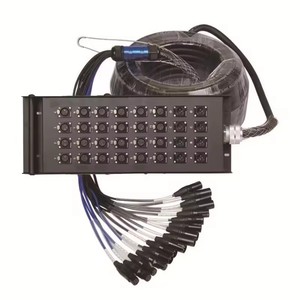 Câble Multipaire Boîtier de Scène DMX <span class=keywords><strong>Audio</strong></span> et Alimentation 8/12/16/20/24/28/32 Canaux, Snake XLR Mâle vers Femelle pour Multi Microphones - Product Image 1