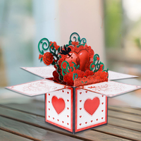 Tarjeta de Felicitación de Aniversario con Caja Sorpresa 3D Ecológica Winpsheng, con Material de Papel para Decoración de Fiestas