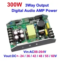 Alimentation à mode de commutation 3 voies 300W, double sortie DC 24/36/48V 12V1A pour module d'alimentation d'amplificateur audio numérique TPA3255 TPA3221 TPA3116