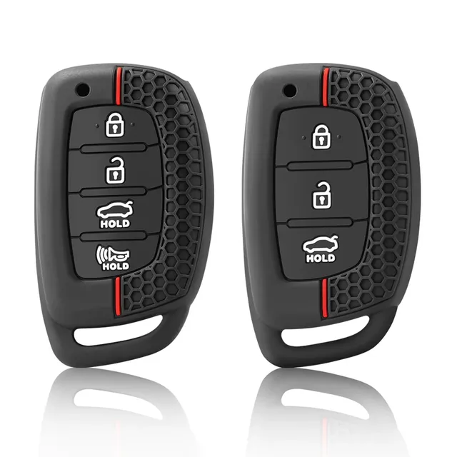 Silicone Car Smart Key Case Cover for Hyundai Creta Ix35 Ix45 I10 I30 I40 Tucson Santa Fe Rena Sonata Elantra Accessories