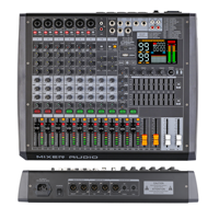 Console de mixage audio professionnelle XTUGA HL-G10 10 canaux 7 bandes EQ en métal avec 99 effets DSP et enregistrement USB pour studio d'enregistrement