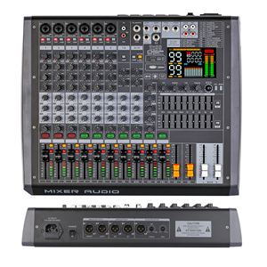 XTUGA HL-G10 프로페셔널 10채널 7밴드 EQ 메탈 오디오 믹서 (99개 DSP 이펙트, USB 레코딩 콘솔 포함, 레코딩 스튜디오용) - Product Image 5