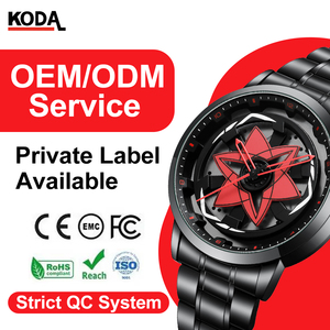 Orologi da Uomo al Quarzo OEM/DOM: Design Cerchione Auto Sportiva, Impermeabile, Stile Anime Ninja, per Uomo - Product Image 1