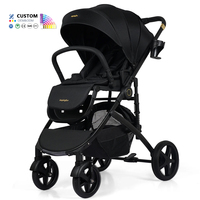 Haut paysage nouveau-né nacelle et siège auto luxe poussette bébé poussette système de voyage bébé poussette landau 3 en 1 avec siège auto