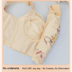 Reggiseno Modellante Push-up in Pizzo per Taglie Forti da Donna, con Apertura Frontale, per Seni Grandi, Regolabile, per Coppa D E - Product Image 6