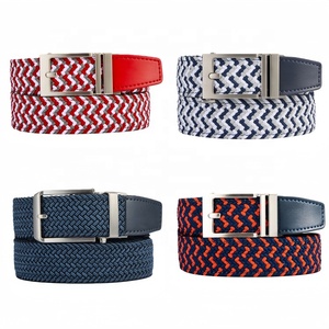 Sabuk Ratchet Anyaman Super Elastis Warna Campur dengan Gesper Otomatis Kustom Terbaru untuk Celana Jeans - Product Image 4