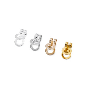 Cierre de doble anillo de hierro, pequeño, chapado en oro y plata, accesorios para la fabricación de pulseras y collares, venta al por mayor. - Product Image 5