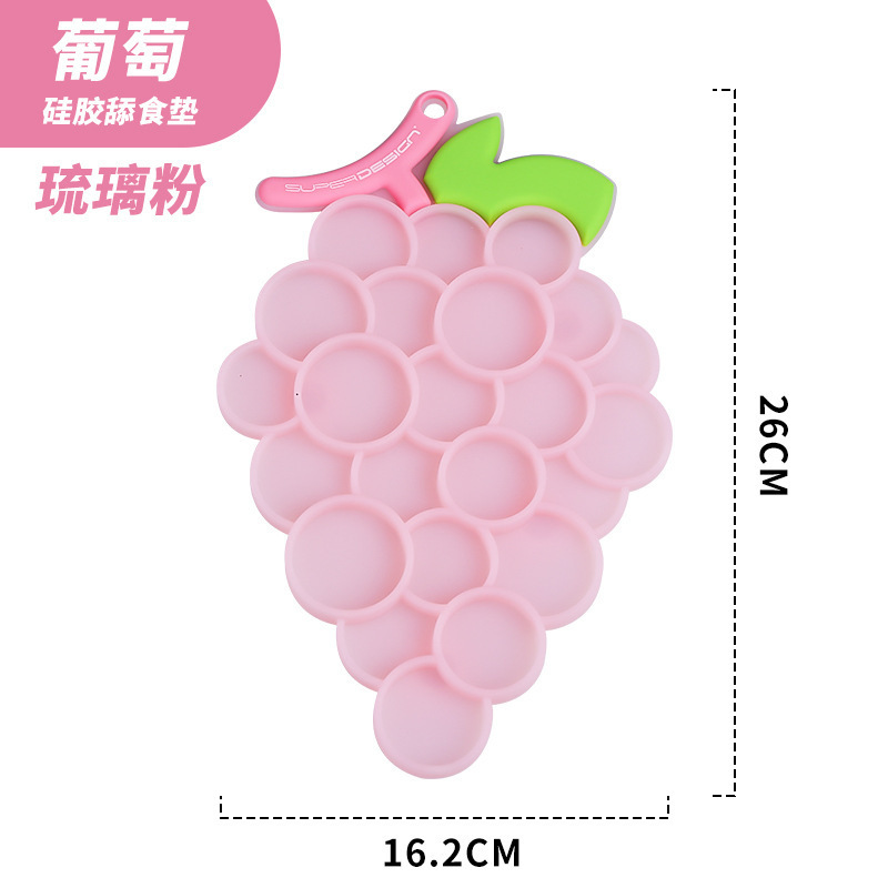 Poudre de verre de tapis à lécher de raisin