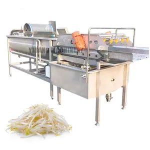 Factory Supplier Bean Sprouts Eddy Current Whirling Bubble Washer Salad Vegetable Cleaning Vortex Washing Machine