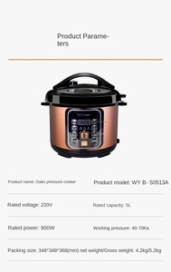 Cuisinière électrique à pression multifonctionnelle avec revêtement antiadhésif en acier inoxydable de 6 L, livraison directe d'usine, pour hôtel - Product Image 5