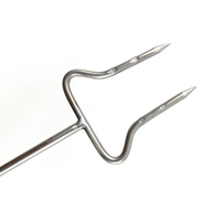 Fourchettes télescopiques en acier inoxydable, bâtonnets de rôtissoire adaptables à l'eau, brochettes de barbecue pour le Camping