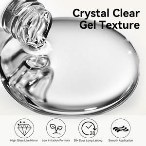 BORN PRETTY <span class=keywords><strong>Kit</strong></span> de vernis à ongles gel UV sans acide, base et top coat brillant, super brillant, anti-rayures, sans résidu, top coat gel diamant - Product Image 6