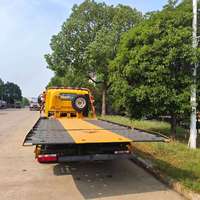 Véhicule de récupération JAC 4x2 dépanneuse à plat coulissante à lit long léger dépanneuse de sauvetage routier dépanneuse de réparation de route dépannage