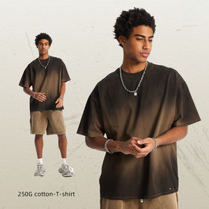 T-shirts streetwear surdimensionnés 100% coton lavés pour hommes et femmes en gros - Product Image 1