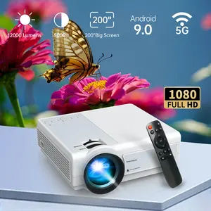 Оптовая продажа Wi-Fi Bluetooth умный портативный мини-проектор 1080P 4K можно скачать приложение домашний кинотеатр Full HD Guangdong