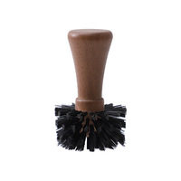 Brosse de nettoyage pour porte-filtre à café, brosse à expresso avec manche en bois, outil de nettoyage professionnel pour moulin à café pour barista