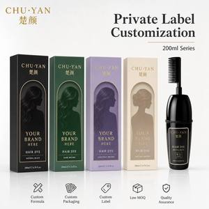 Tinte Permanente Negro Suave Profesional Chuyan - Cobertura Completa de Canas en 15 Minutos - Calidad Certificada GMPC - Product Image 4