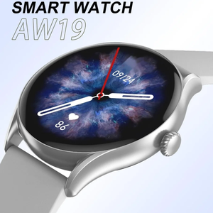AW19 Smart Watch Top Magic Men Pantalla redonda HD de 1,28 pulgadas Llamada BT Juego de marcación personalizada Control remoto Selfie Sports Health Monitor - Product Image 2
