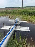 Filtre d'extraction d'eau pour l'irrigation, autopropulsé, rotatif, autonettoyant, respectueux des poissons, 6 pouces