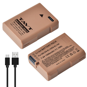<span class=keywords><strong>Batterie</strong></span> <span class=keywords><strong>EN</strong></span>-EL14 <span class=keywords><strong>EL14a</strong></span> 1500mAh avec Type-C pour appareils photo <span class=keywords><strong>Nikon</strong></span> D5600 P7700 P7100 D3400 D5500 D5300 D5200 D3200 D3300 D5100 D3100 - Product Image 1