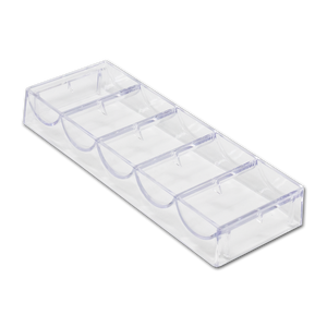 Chips and Games - Juego de 5 bandejas acrílicas para fichas de póker con capacidad para 100 fichas - Product Image 3