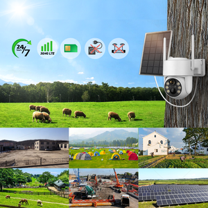 Caméra PTZ solaire 4G avec détection de mouvement PIR Full HD 4MP, vision nocturne couleur, batterie 8000mAh, caméra PTZ solaire 4G - Product Image 3