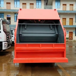 Garbage Compactor Truck Sealed Body 10cbm 12cbm Manual Diesel Gearbox Motor Rear Loader Refuse Transport Waste Collection - Product Image 3