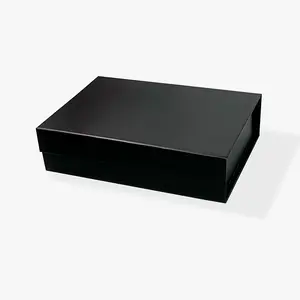 20x15x5.5cm New Stock Ready Black Luxury Magnetic Flap Gift Present Packaging Boxes Wholesale