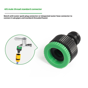 ก๊อกน้ำขนาด1/2นิ้วข้อต่ออเนกประสงค์ทำจากพลาสติกทนทานสำหรับสายยางในสวนและบ้าน - Product Image 3