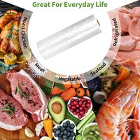 Transparante plastic zakjes voor voedsel, keuken, fruit, groenten, bakkerijproducten, snacks, brood, 350 stuks per rol, poly zakken