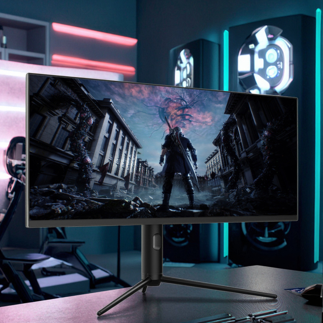 Gaming Monitors 34 Inch OLED Monitor Resolution WQHD 4k 165hz Frameless Monitor Gaming PC