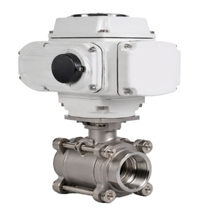วาล์วน้ำควบคุมแบบลูกบอลสแตนเลสสตีล C-Way 12V แบบ High Actuated พร้อมเกลียว BSP และข้อต่อ ISO สำหรับ OEM - Product Image 1