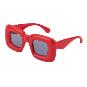 Lunettes de soleil carrées ZT-98022 UV400 PC unisexes, tendance, pour l'extérieur, les fêtes et les spectacles sur scène - Product Image 5