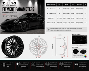 Rines de Aleación de Aluminio Forjado Ligeros ZL Diseñados para <span class=keywords><strong>Porsche</strong></span> 911 991 992 <span class=keywords><strong>Carrera</strong></span> <span class=keywords><strong>GTS</strong></span> de 19, 20 y 21 Pulgadas - Product Image 6