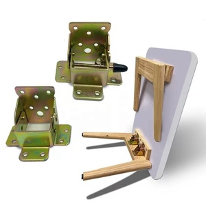Support de chaise pliant en métal facile à assembler pour table de cuisine, charnières de support de meuble en fer à 90 degrés pour salon - Product Image 6