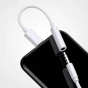 Jasoz adaptador de entrada de fone de ouvido, adaptador de iluminação para fone de ouvido de 3.5mm para apple iphone ipad