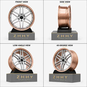 Rines de Aleación Forjada 6061-T6 de Dos Piezas y Cinco Radios, Pulidos, de 17-22 Pulgadas, Personalizados, Venta al Por Mayor OEM <span class=keywords><strong>para</strong></span> Mercedes-Audi - Product Image 2
