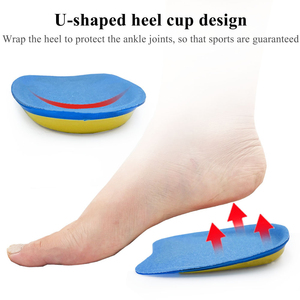 Plantillas de Gel de Silicona para Alivio del Dolor en el Talón, para Espolones Calcáneos, Fascitis Plantar, con Amortiguación y Aumento de Altura - Product Image 1