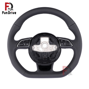Volant en cuir <span class=keywords><strong>Audi</strong></span>, style <span class=keywords><strong>sport</strong></span> original pour S4 B8.5 S7 RS5 RSQ8 Q5 - Product Image 4