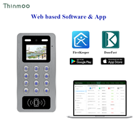 Lector de Códigos QR Dinámicos Thinmoo IP65 Ethernet 13.56MHz con Contraseña, Lector de Tarjetas NFC IC, Control de Acceso a Puertas con Código QR Dinámico Remoto por Aplicación