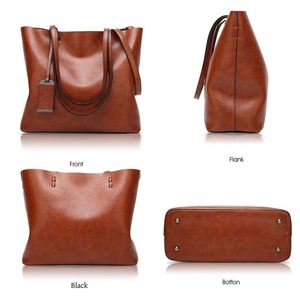 Sac fourre-tout multifonctionnel de luxe en similicuir léger et vintage pour femme, grande capacité, design portable - Product Image 6
