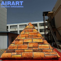 Pyramide égyptienne gonflable géante pour la décoration d'événements, ballon publicitaire gonflable personnalisé en forme de pyramide