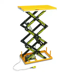 Hot Sale 2 Tons Stationary Lift Table Platform Three Scissors Mini Table Lift