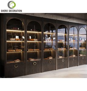 Fournitures pour magasins de tabac Meubles de comptoir d'armoire à cigares personnalisés pour la conception de vitrine à cigares - Product Image 3