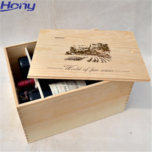 Boîte-cadeau rustique en <span class=keywords><strong>bois</strong></span> <span class=keywords><strong>vin</strong></span> bière transport en <span class=keywords><strong>bois</strong></span> affichage <span class=keywords><strong>caisse</strong></span> étui <span class=keywords><strong>vin</strong></span> Champagne porte-bouteille pour 6 bouteilles maison Bar décor - Product Image 2