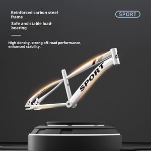 Vélo de montagne pour enfants 18-24 pouces, cadre en acier au carbone, double frein à disque, fourche à suspension, vélo à vitesse variable - Product Image 4