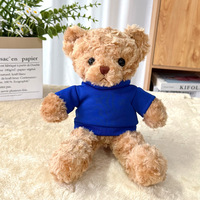 Vente en gros de peluche ours en peluche lavé technique PP coton poupée d'habillage soulagement du stress cadeau d'anniversaire pull ours poupée en peluche