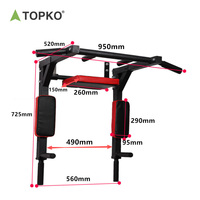 Barre de traction murale TOPKO de haute qualité, robuste, pour entraînement de force du haut du corps à domicile, équipement de musculation, barre de traction