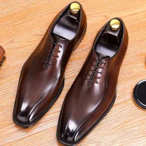 Men's Business Chukka <b>Boot</b> Leather Shoes Patent Leather Winter Party High-End Handmade Classic - Product Image 3
